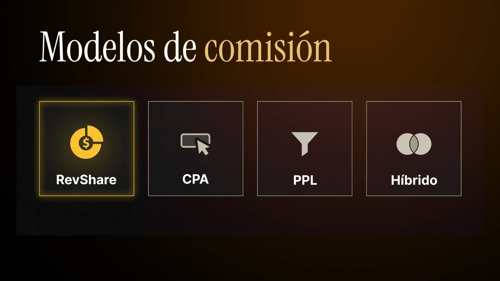 Los cuatro modelos de comisión en afiliación adulta: RevShare, CPA, PPL e híbrido