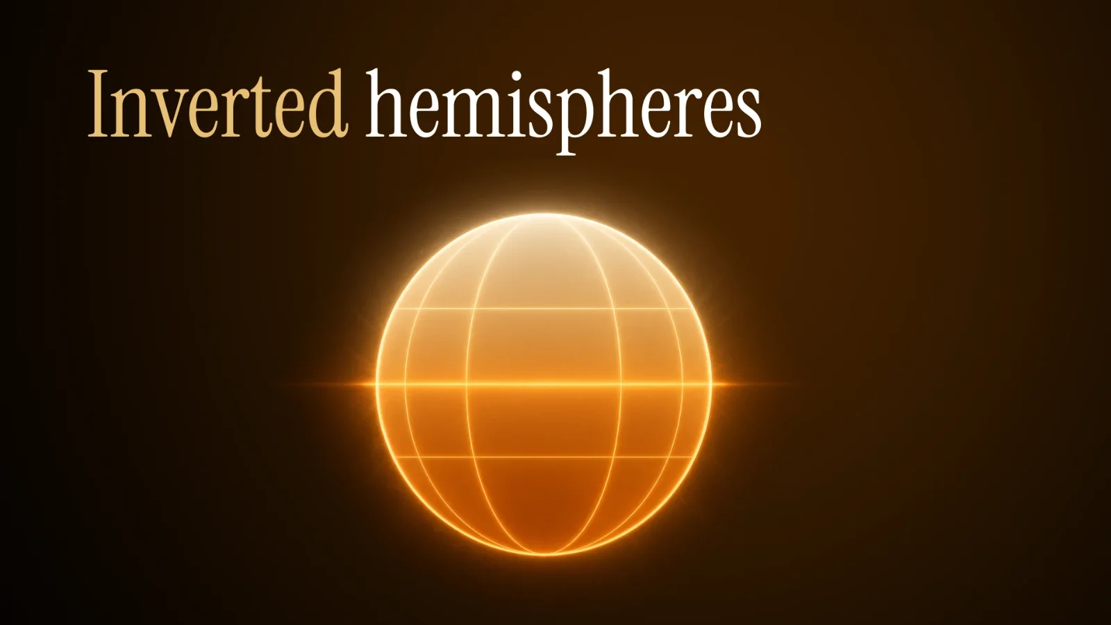 Globe with both hemispheres marked